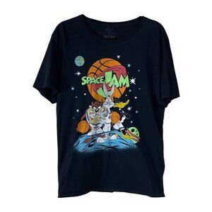 Space Jam T-Shirt Men's L Large Short Sleeve Retro Cotton Screen Print